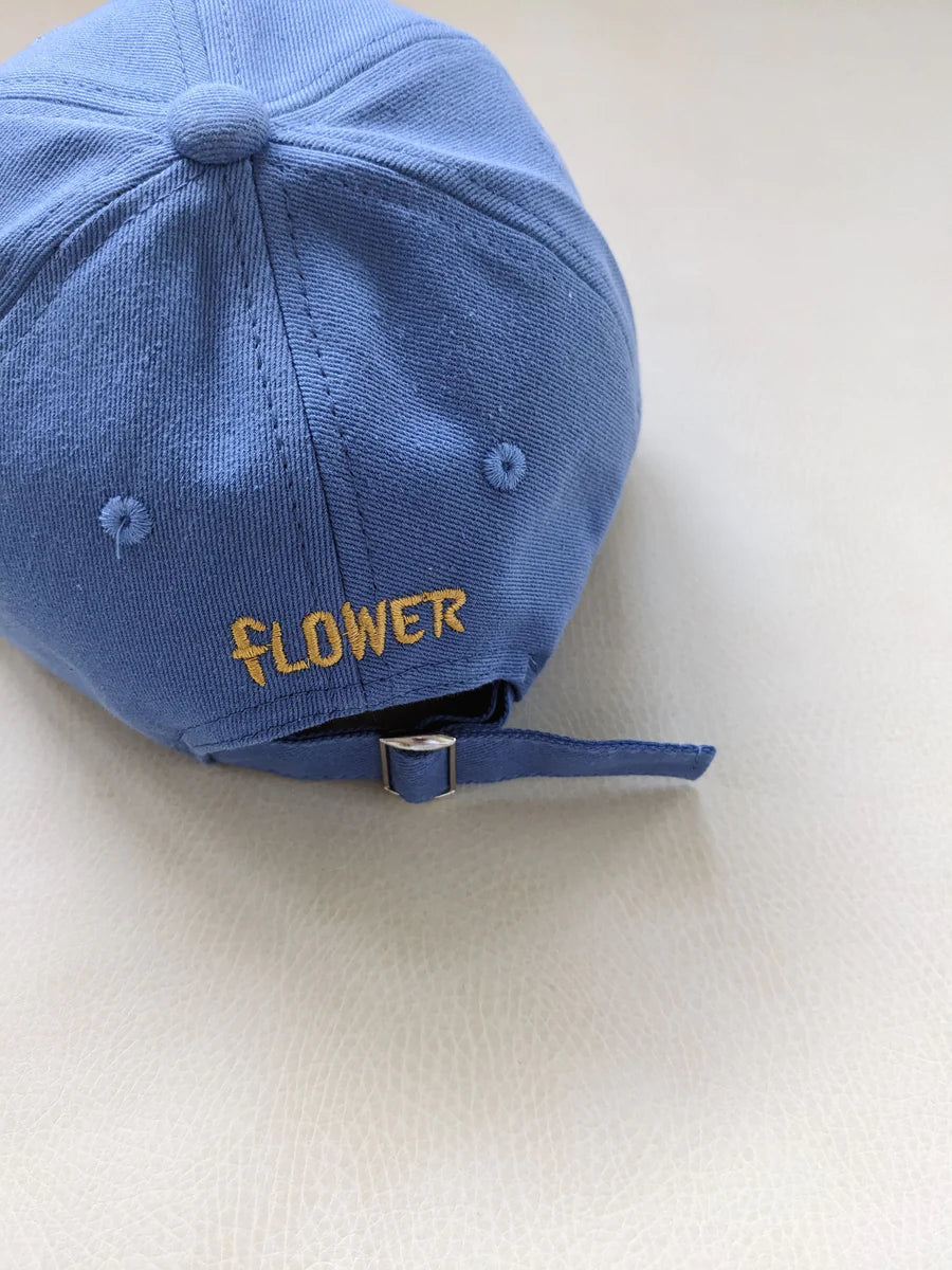 Kids Flower Cap Blue