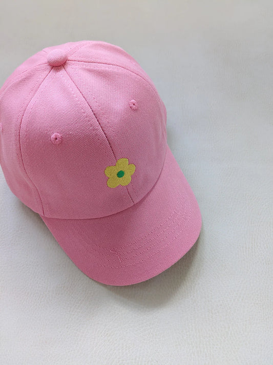 Kids Flower Cap Pink