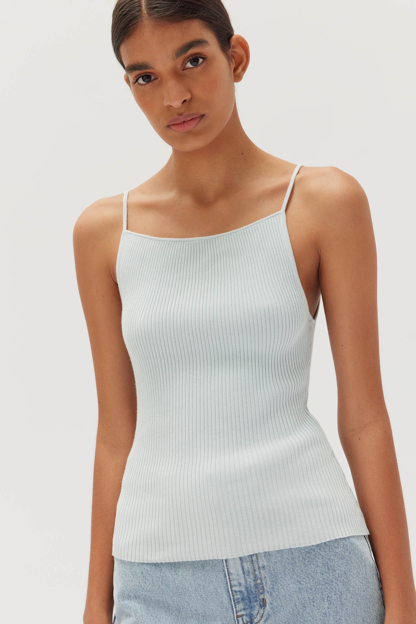 Freya Knit Tank White