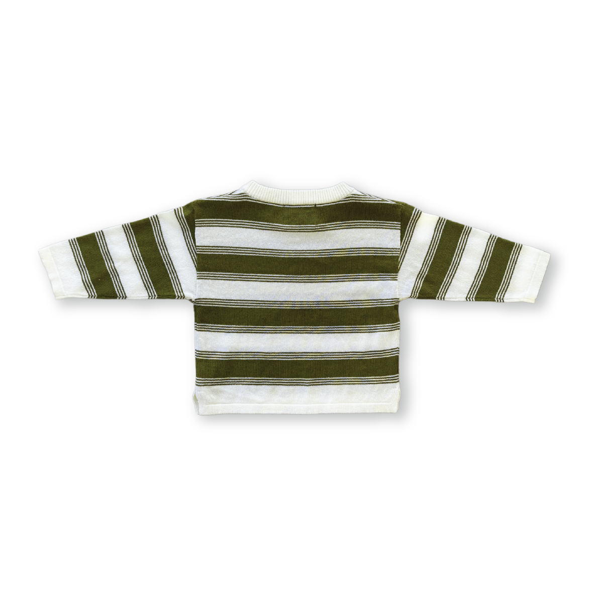 Organic 7 Stripe LS Tee Herb