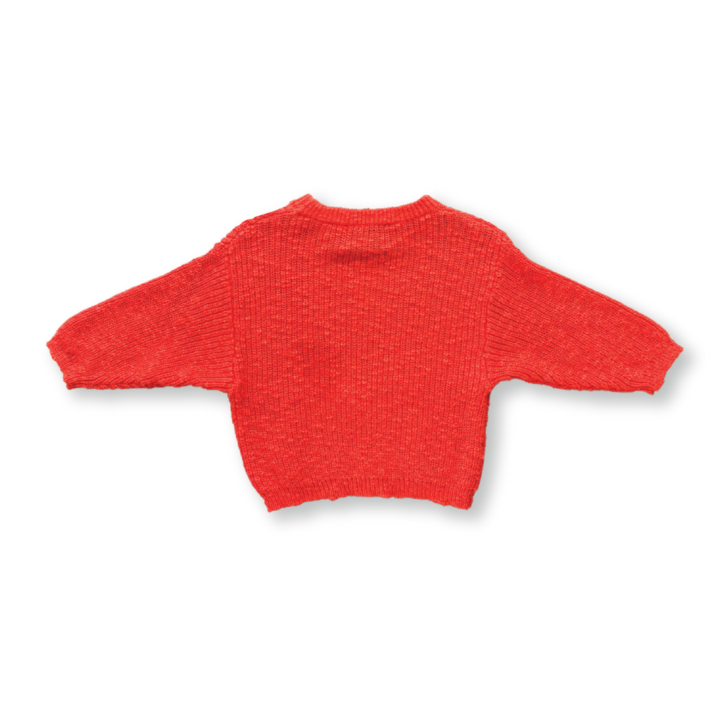 Chunky Rib Pull Over Tomato