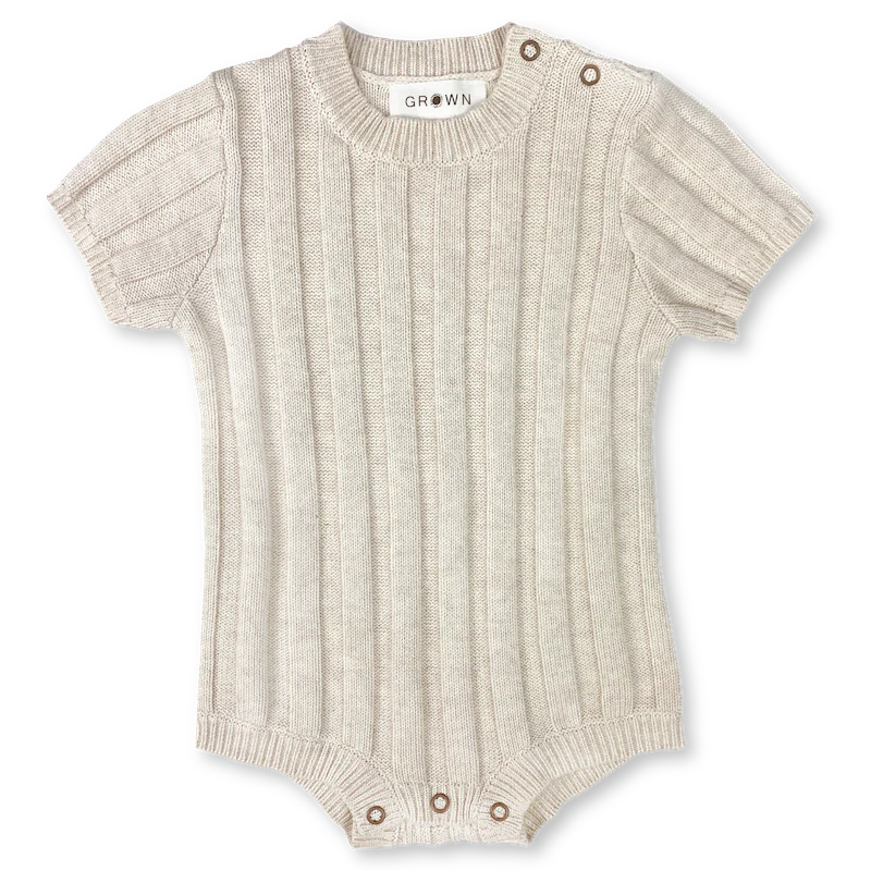 Wide Ribbed Bodysuit Coconut