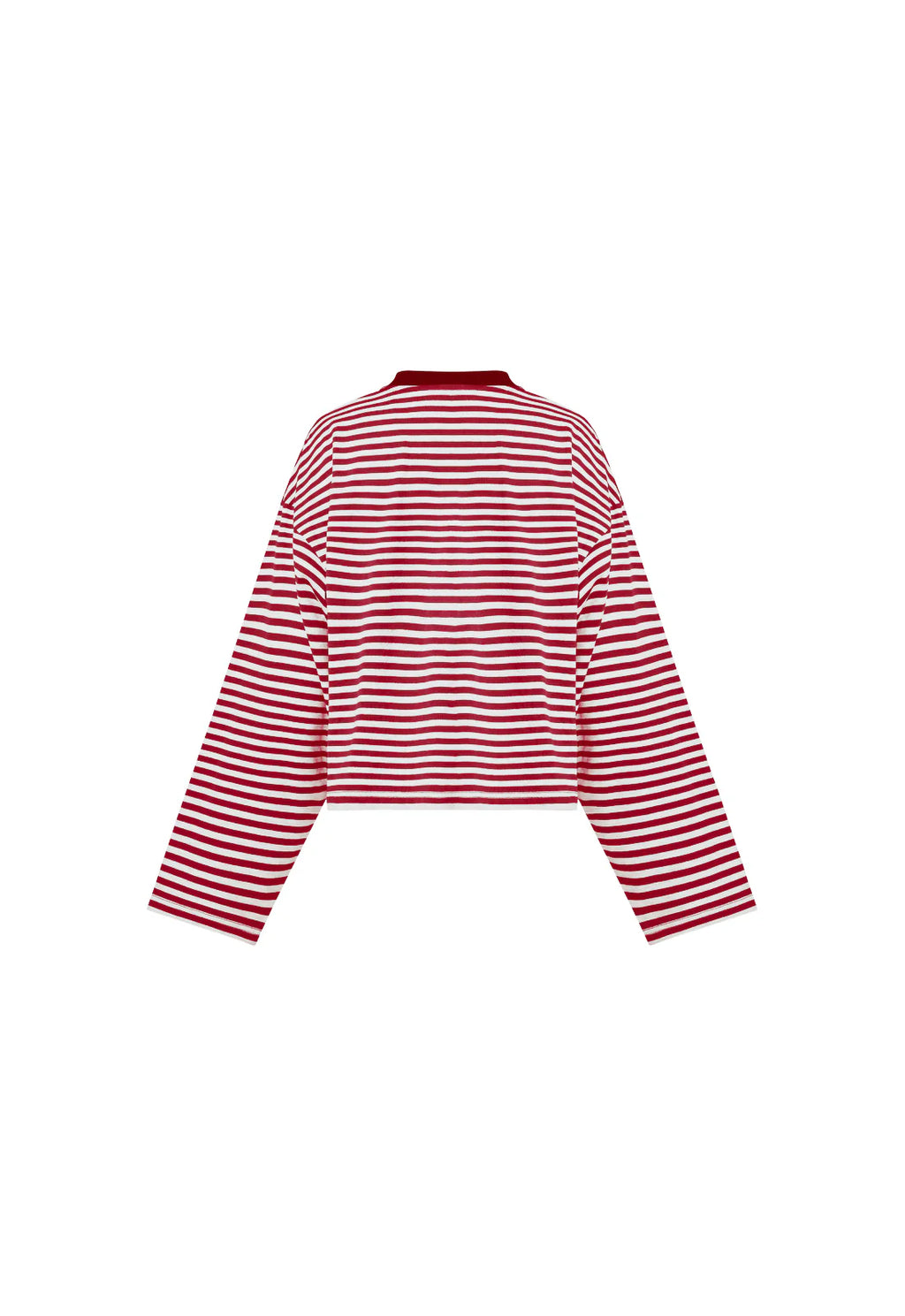 Bloom LS Tee Wine Stripe
