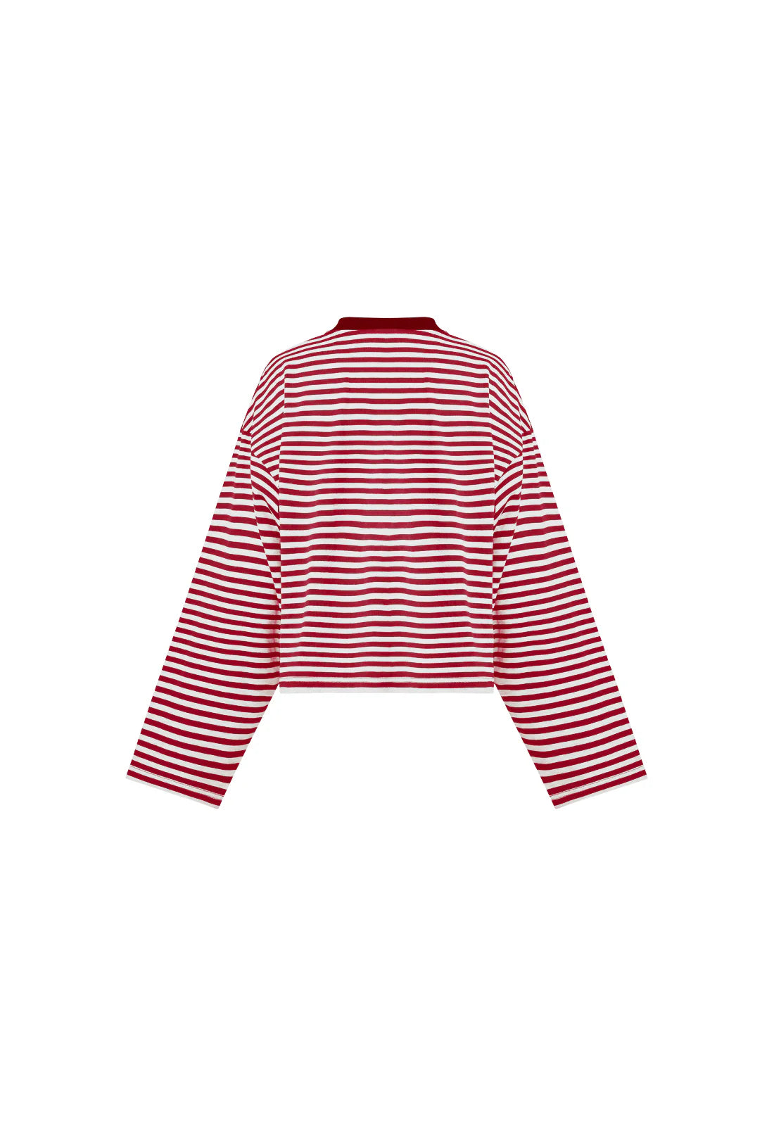 Bloom LS Tee Wine Stripe