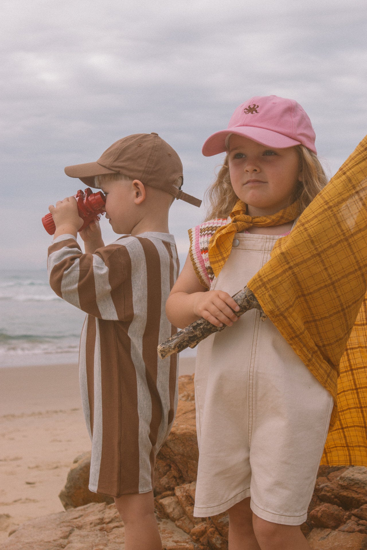 Everyday Twill Short Overalls Milk