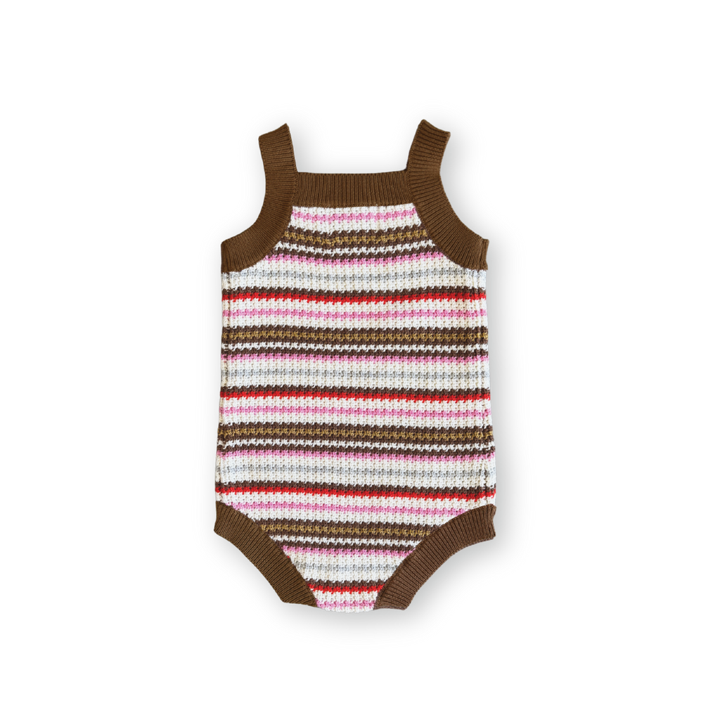 Sunshine Stripe Knit Romper