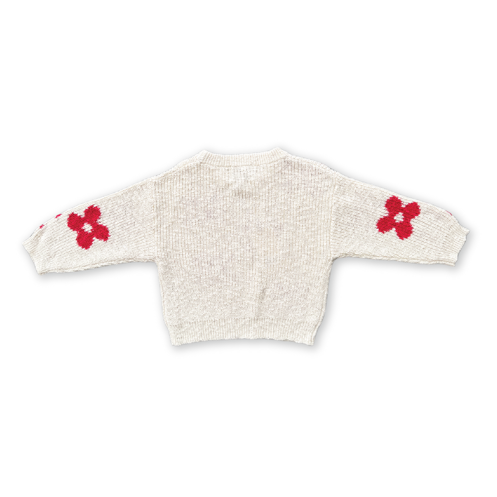 Knitted Posy Pullover Milk