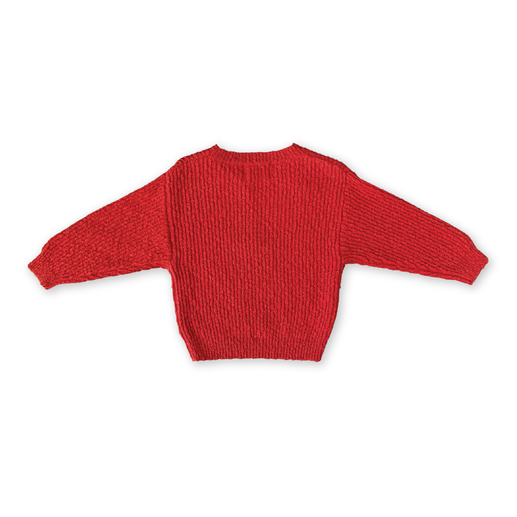 Organic Textured Knit Pullover Sauce