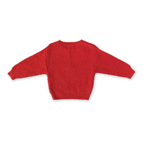 Organic Textured Knit Pullover Sauce