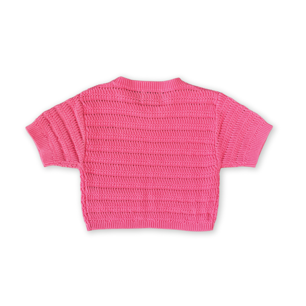 Organic Knit Tee Bright Sorbet