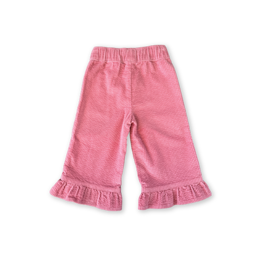 Organic Cord Frill Pant Sorbet