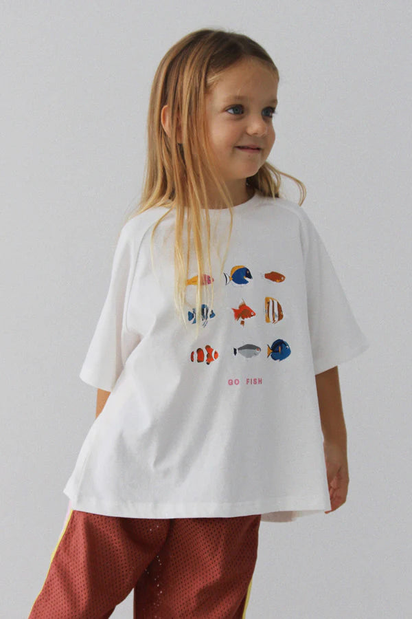 Go Fish Tee White