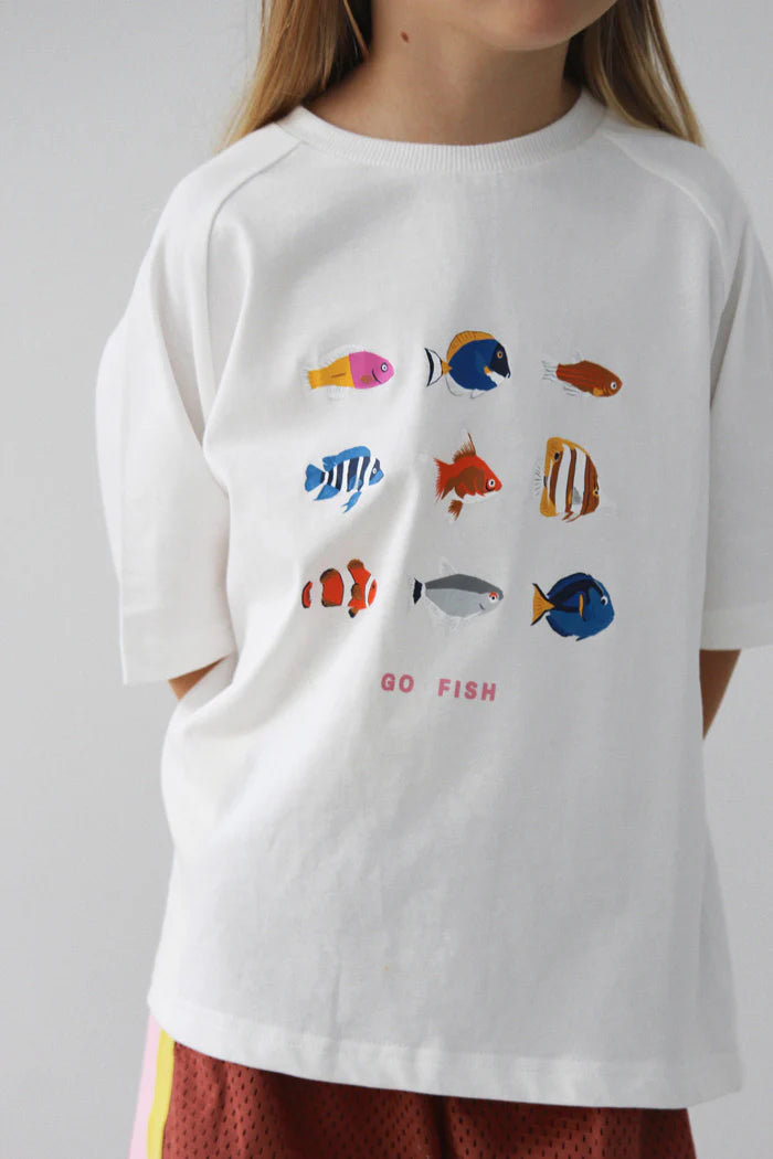 Go Fish Tee White