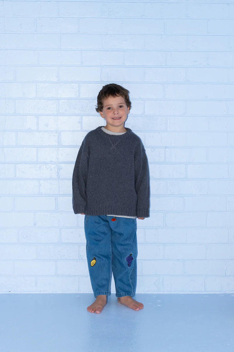 Fruit Salad Denim Pants