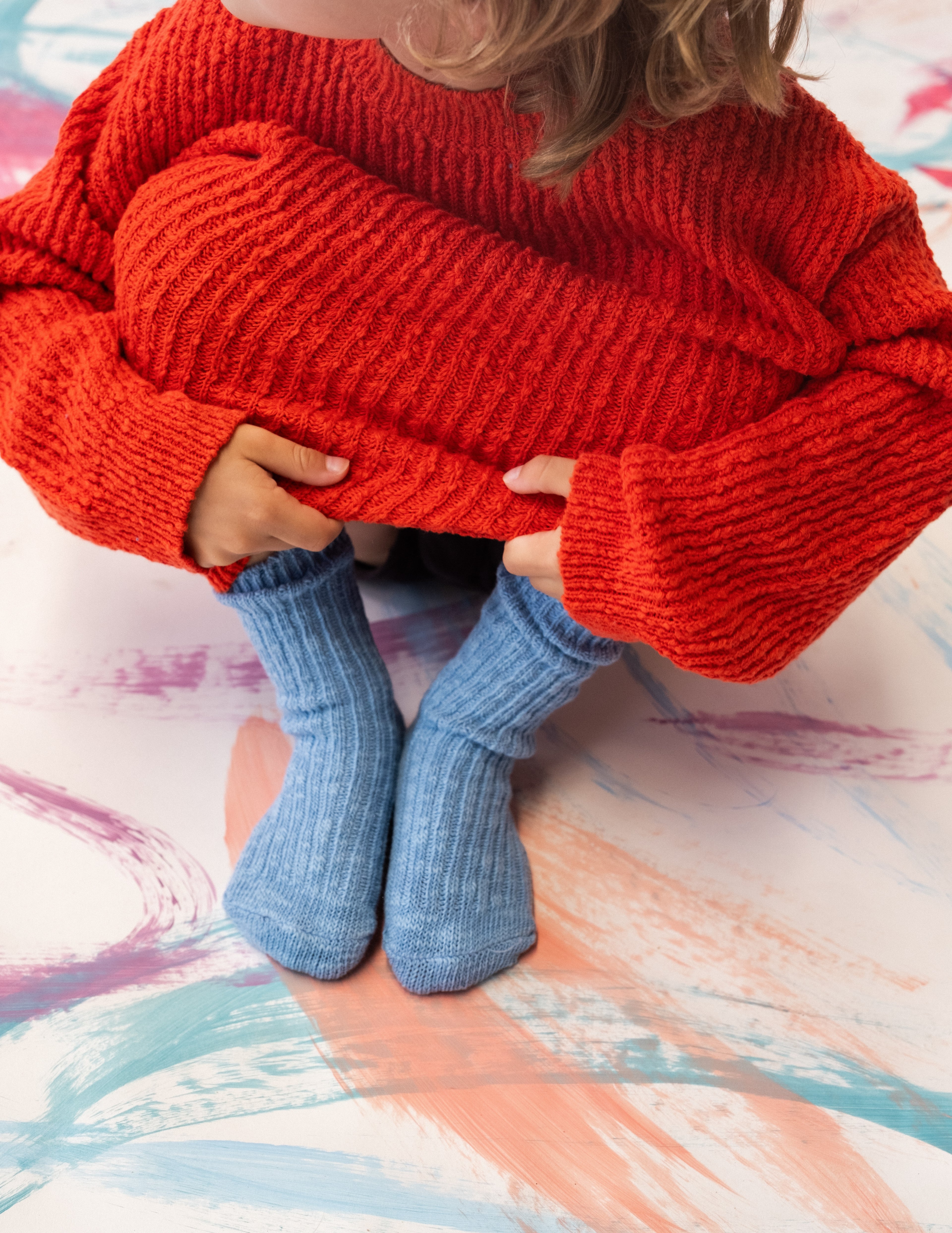 Organic Textured Knit Pullover Sauce