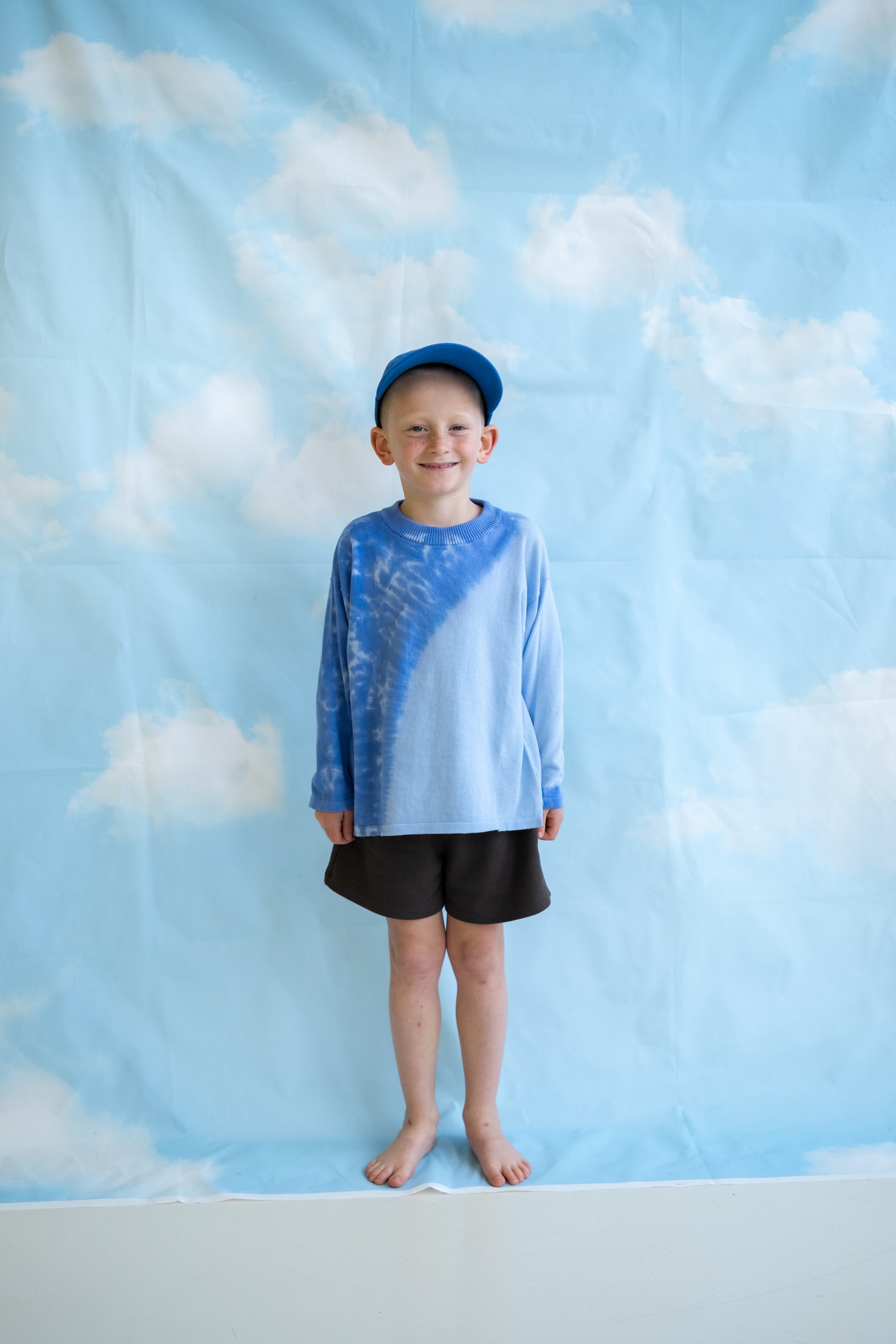 Organic Knitted Tie Dye LS Top