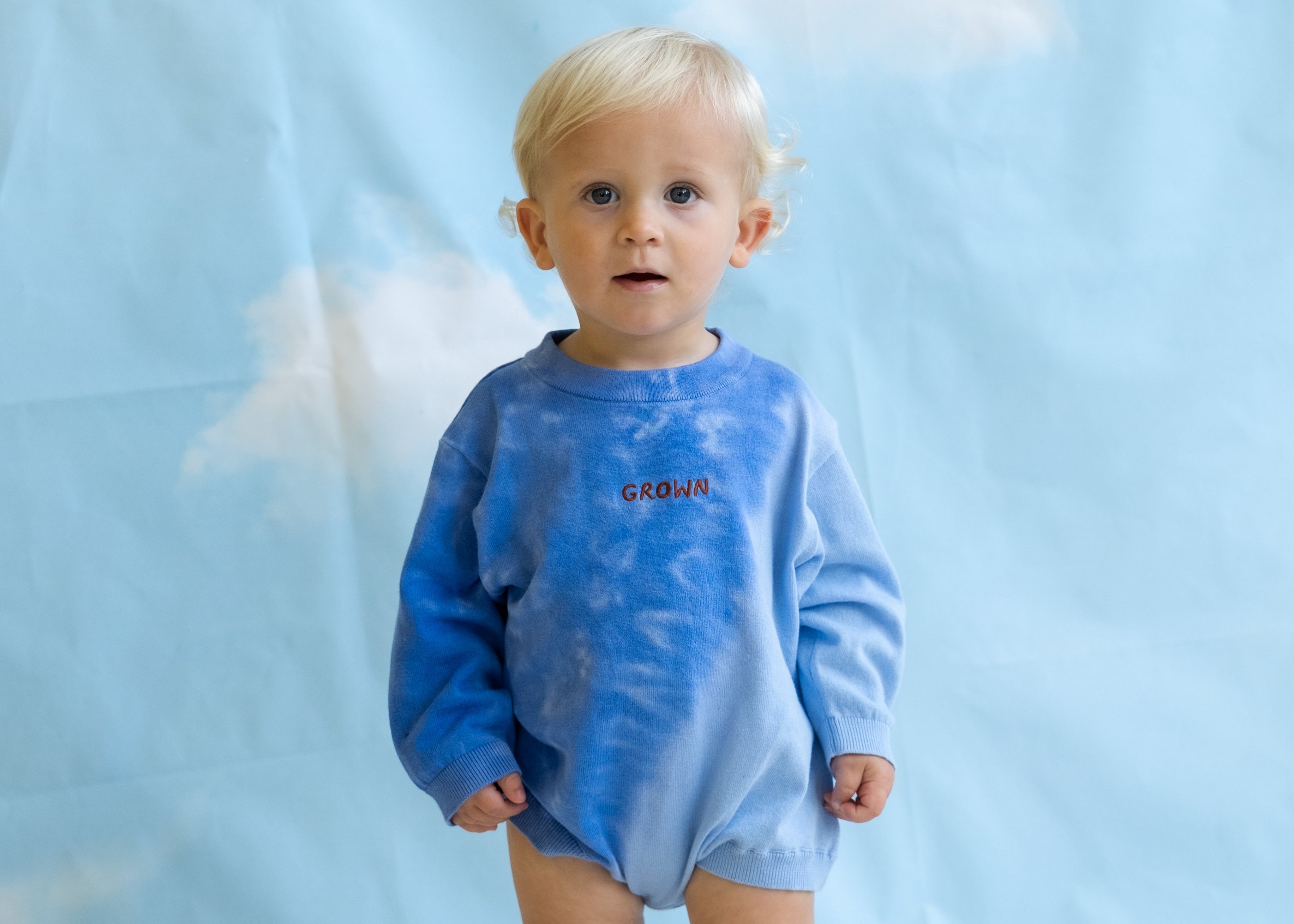 Organic Tie Dye Knit Romper