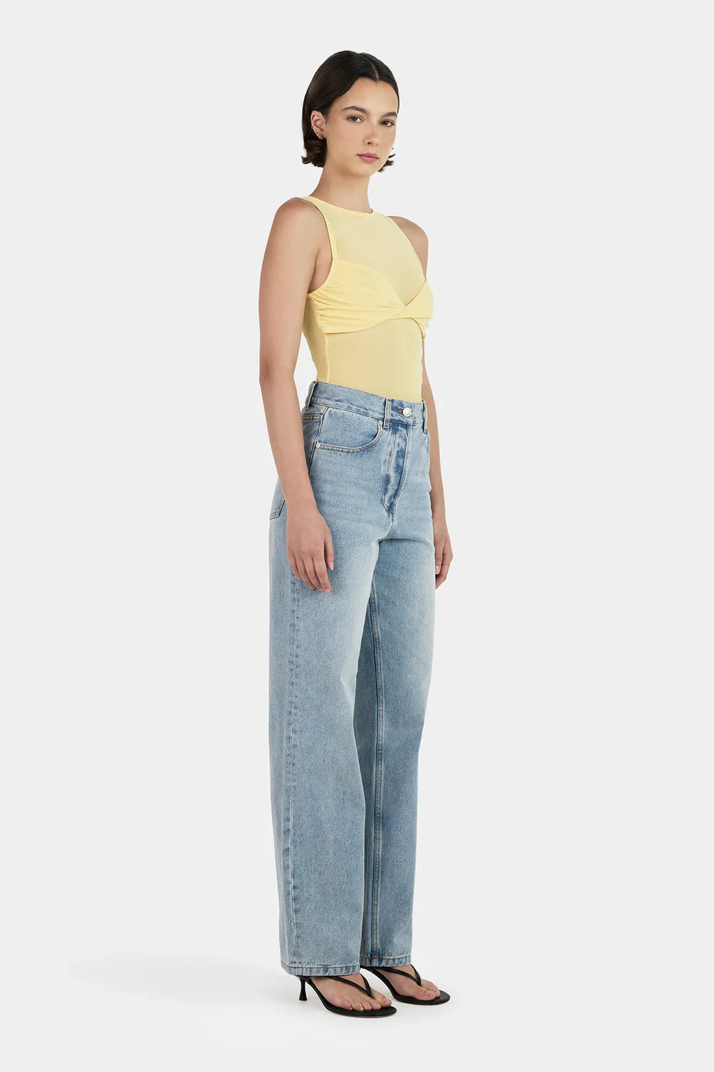 Halsey Mesh Top Lemon