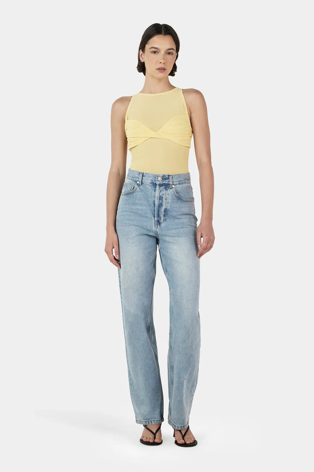 Halsey Mesh Top Lemon