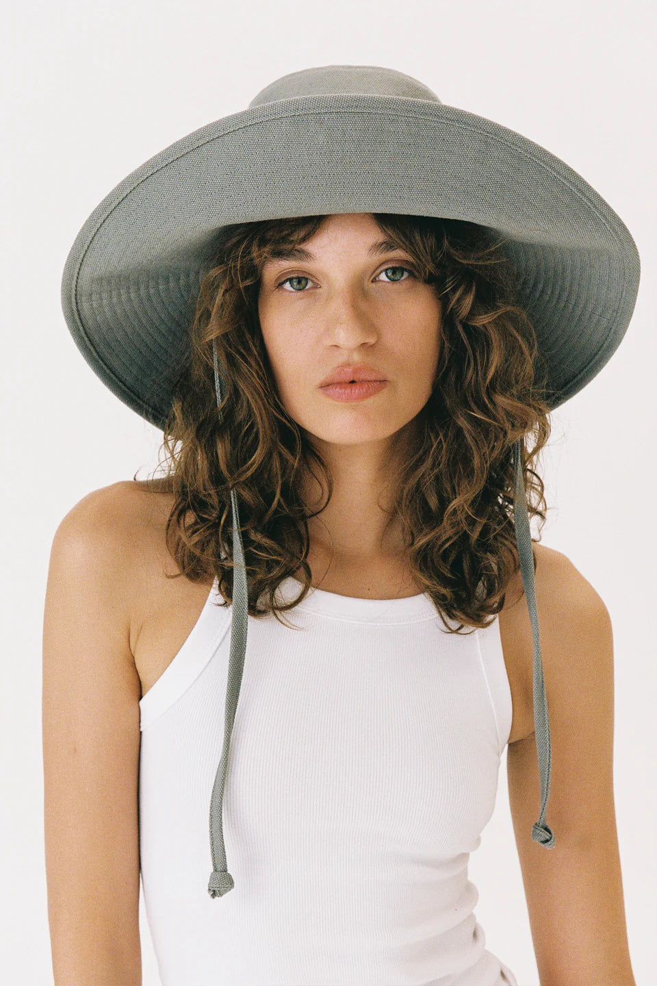 Holiday Bucket Sage Canvas