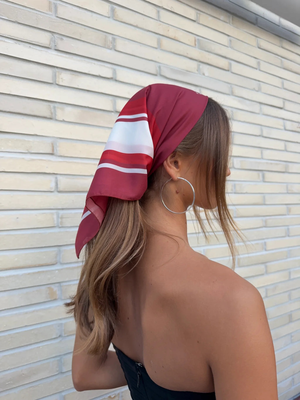 Red Head Scarf