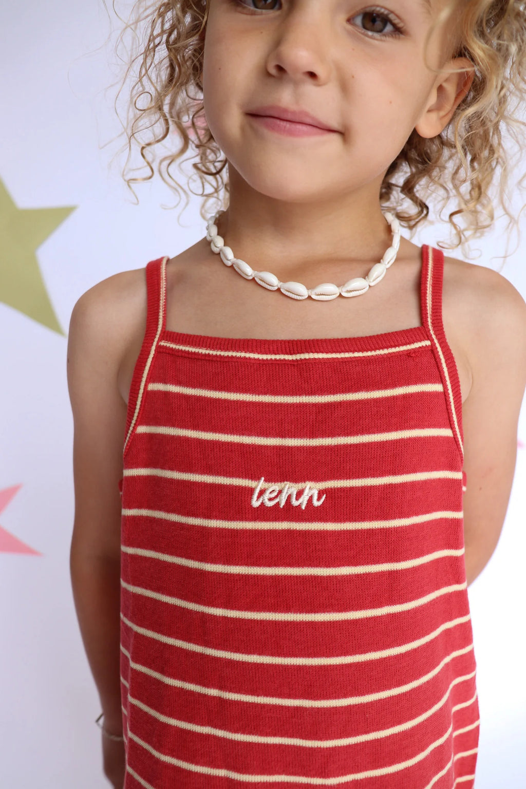 Outdoor Dress Fiery Red Stripe