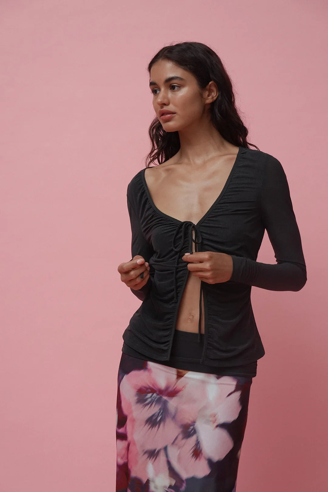 Ivy Top Charcoal