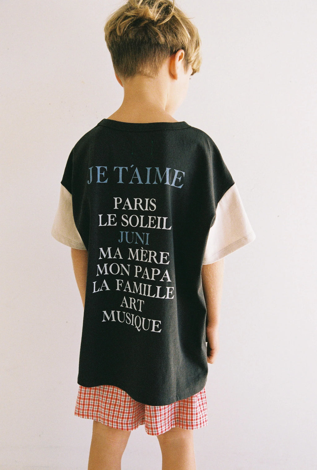 Je T'aime Tee Washed Grey