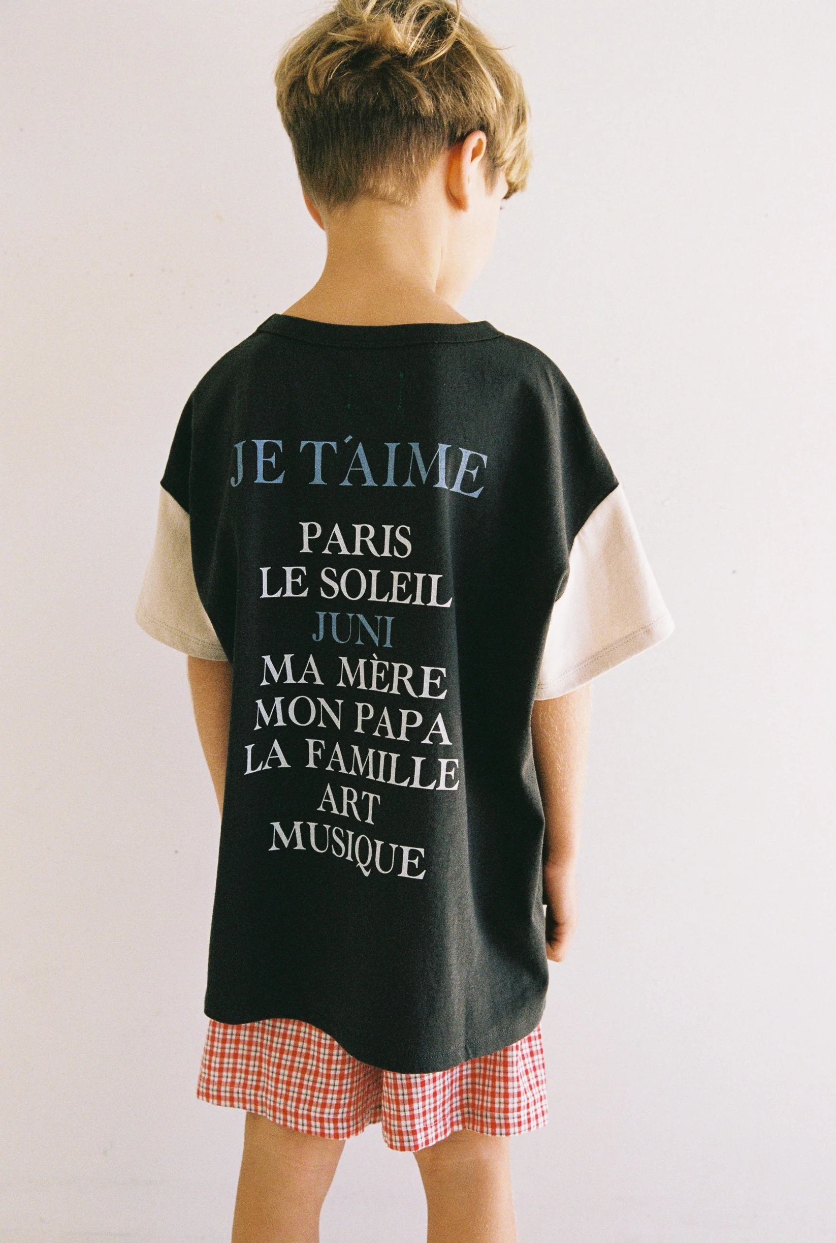Je T'aime Tee Washed Grey