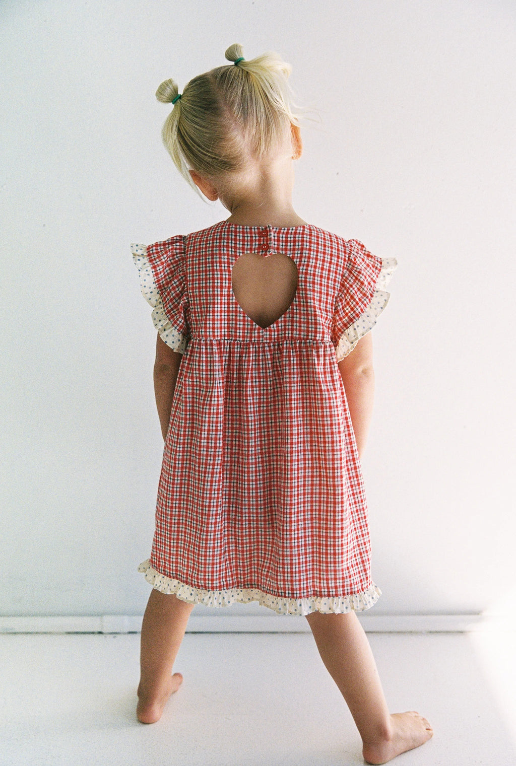 Daisy Dress Red Check