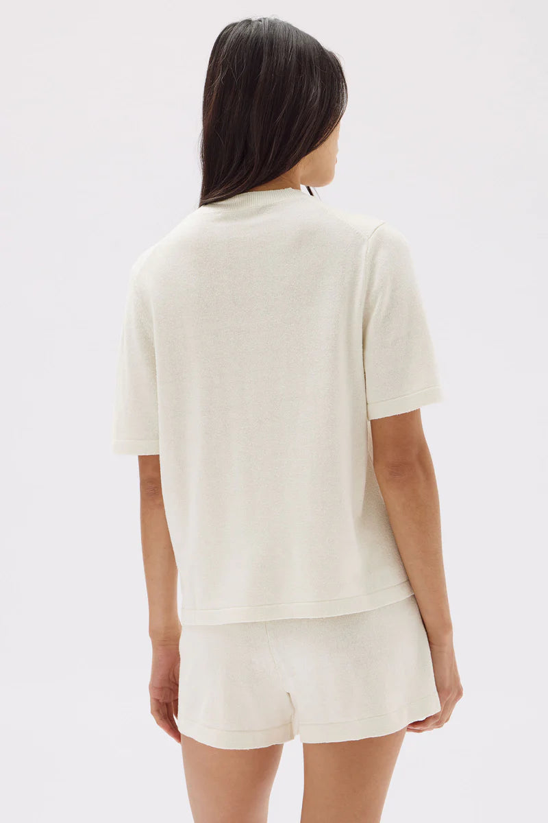 June Silk Knit SS Top