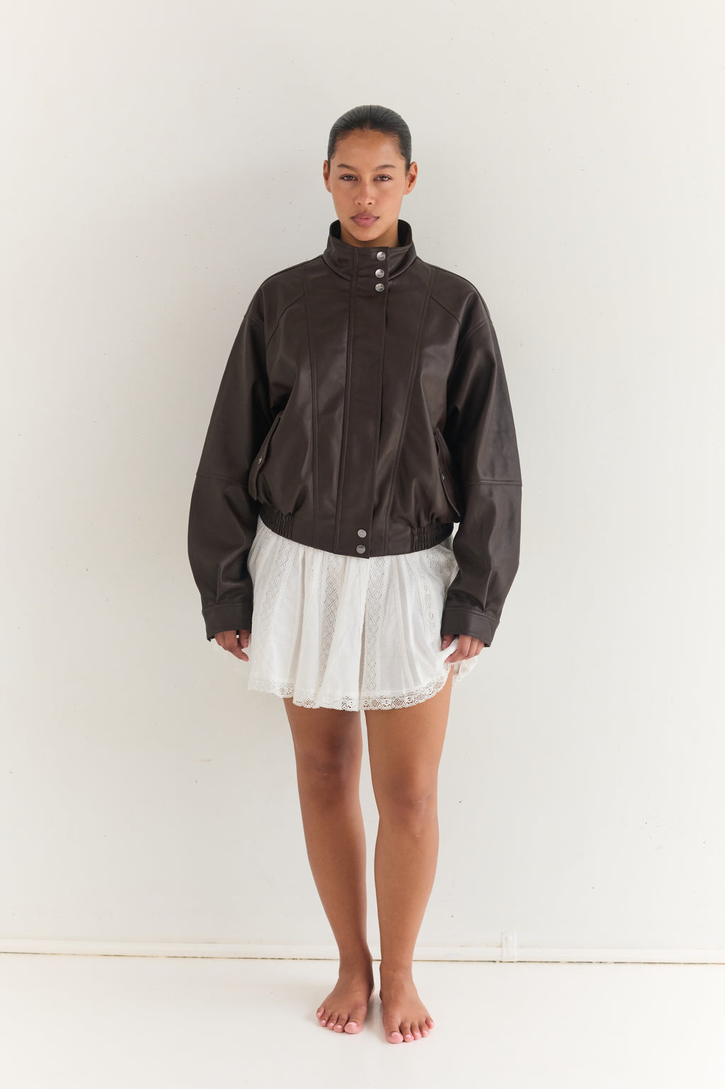 Tate Bomber Jacket Espresso