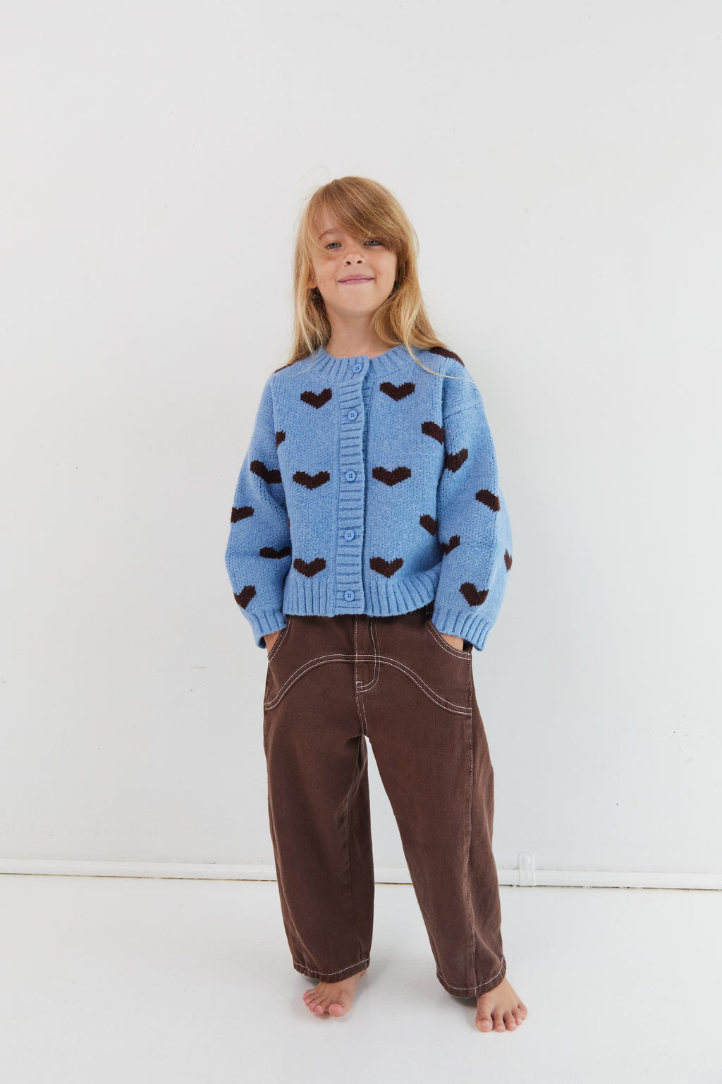 JNR Sweetheart Cardigan Hearts