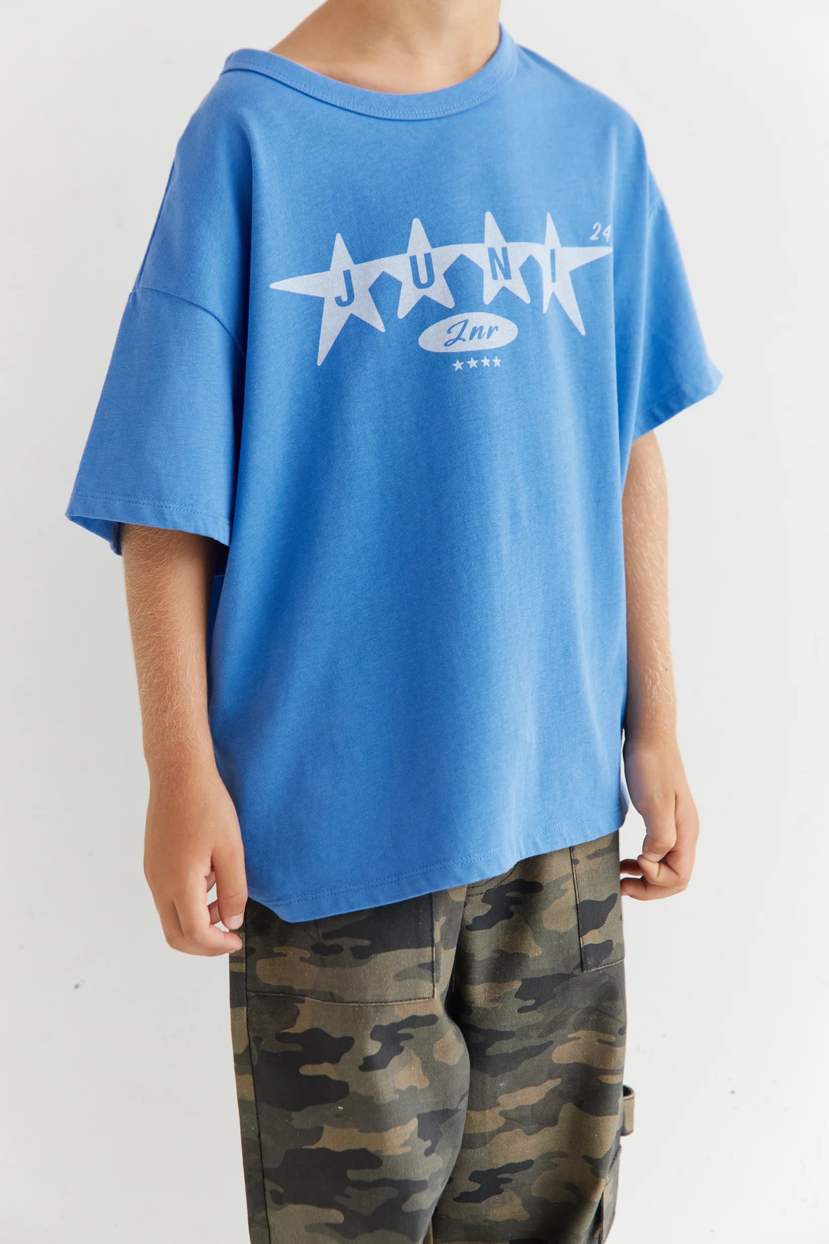 JNR Star Tee Azure