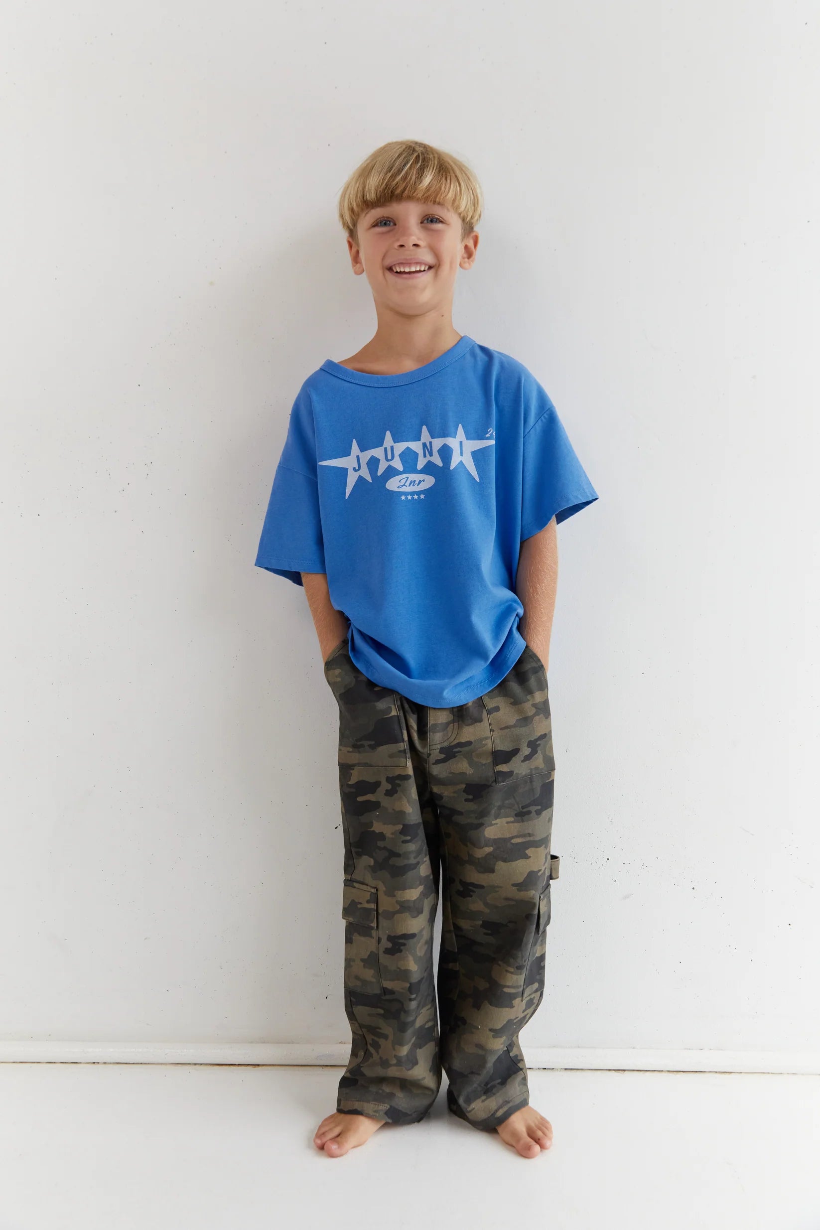 JNR Star Tee Azure