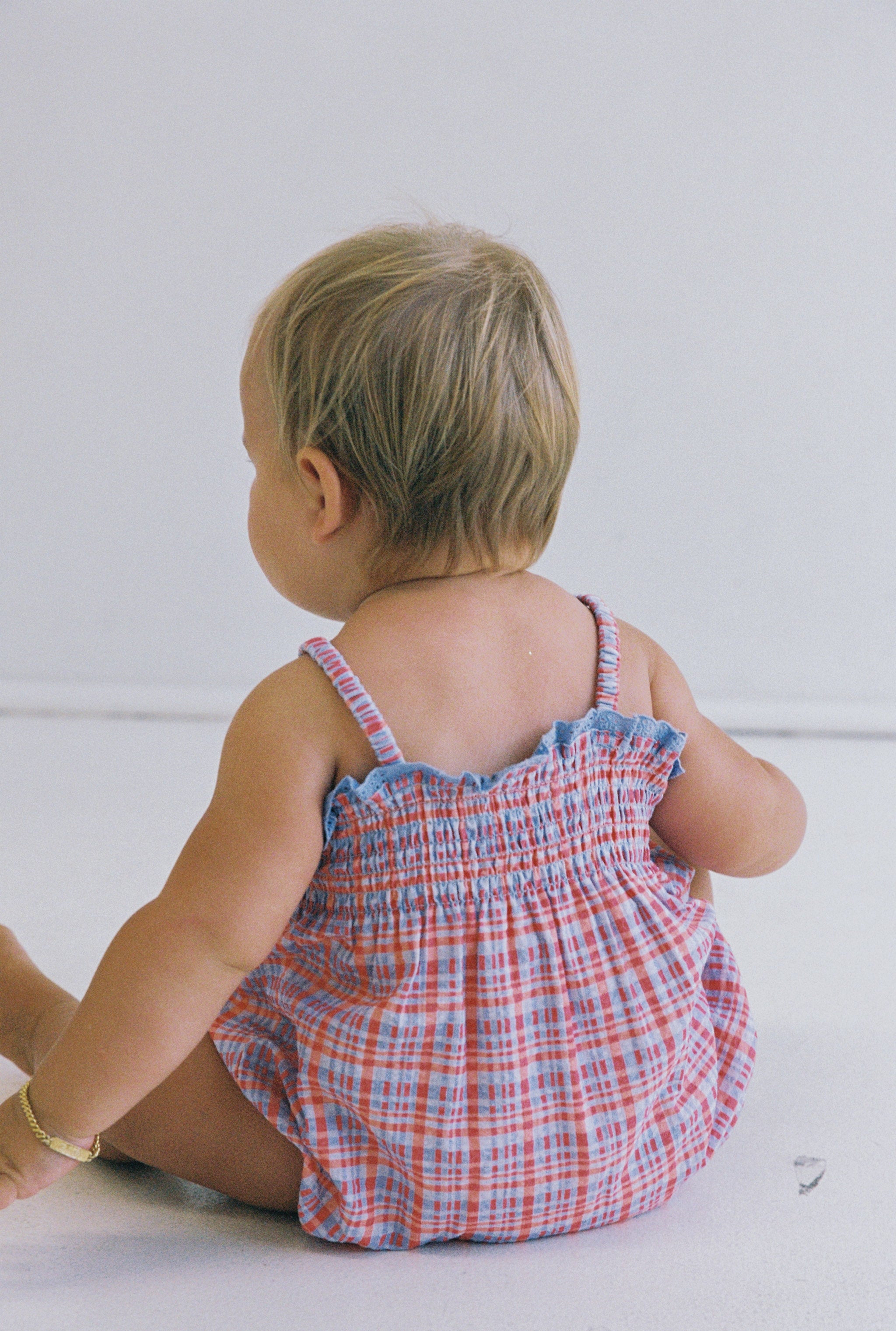Lottie Romper Picnic Check