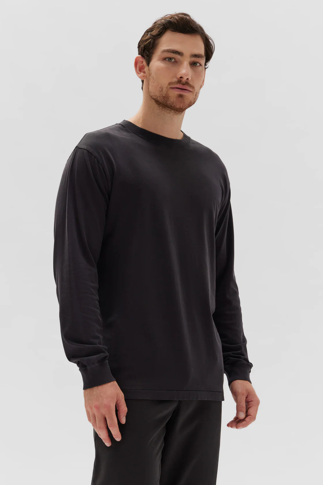 Mens Kylo LS Tee Washed Black