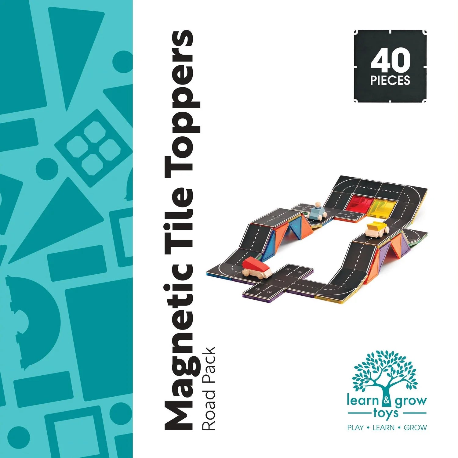 Magnetic Tile Topper Roads