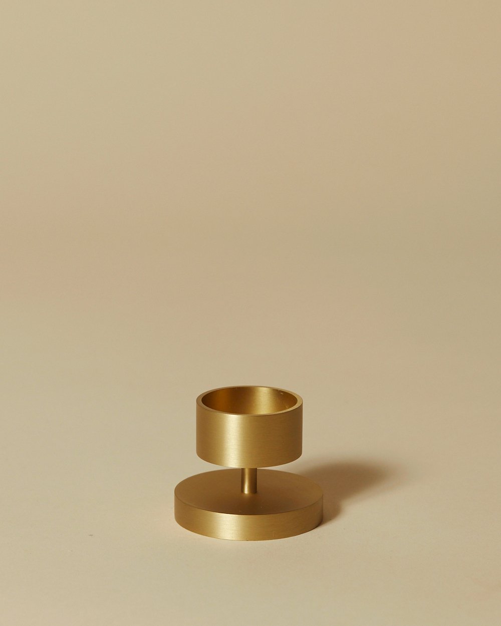 Duo Brass Candle Holder