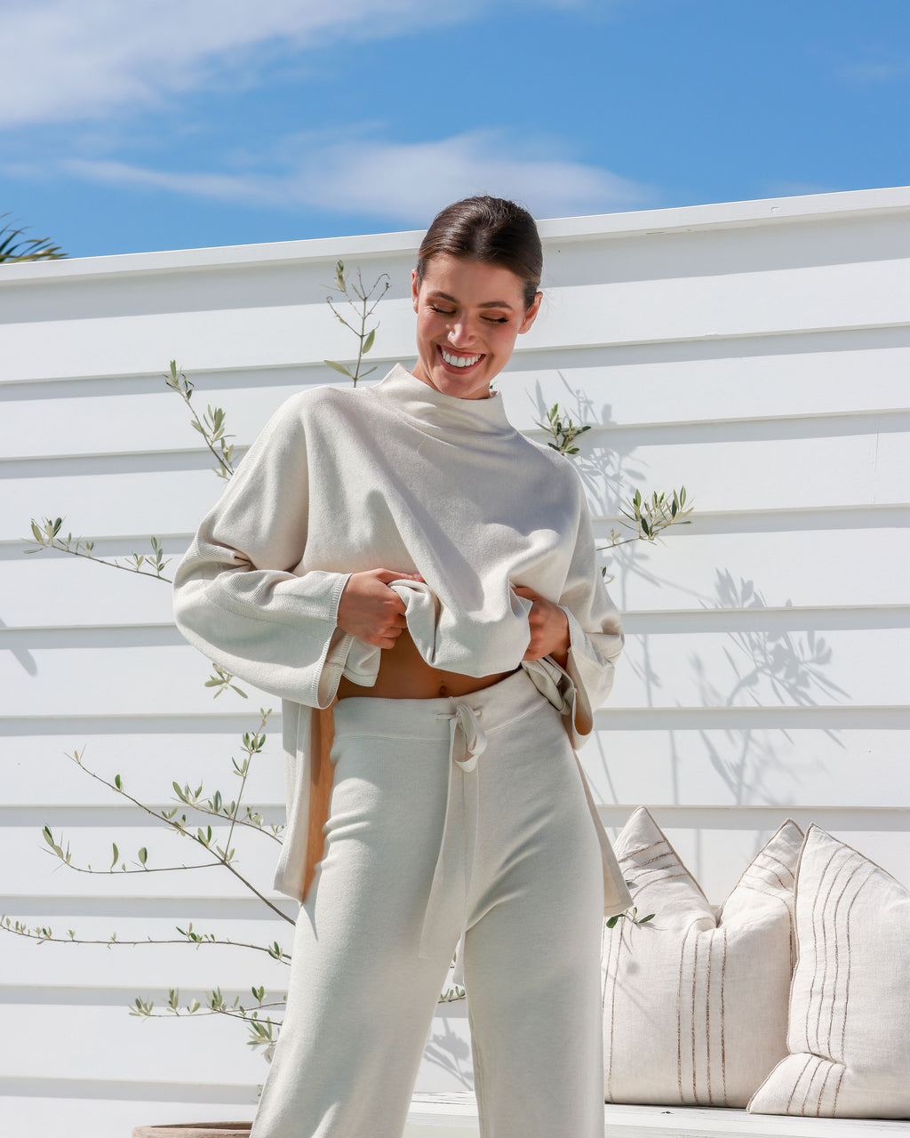 Shea Knit Pant Stone