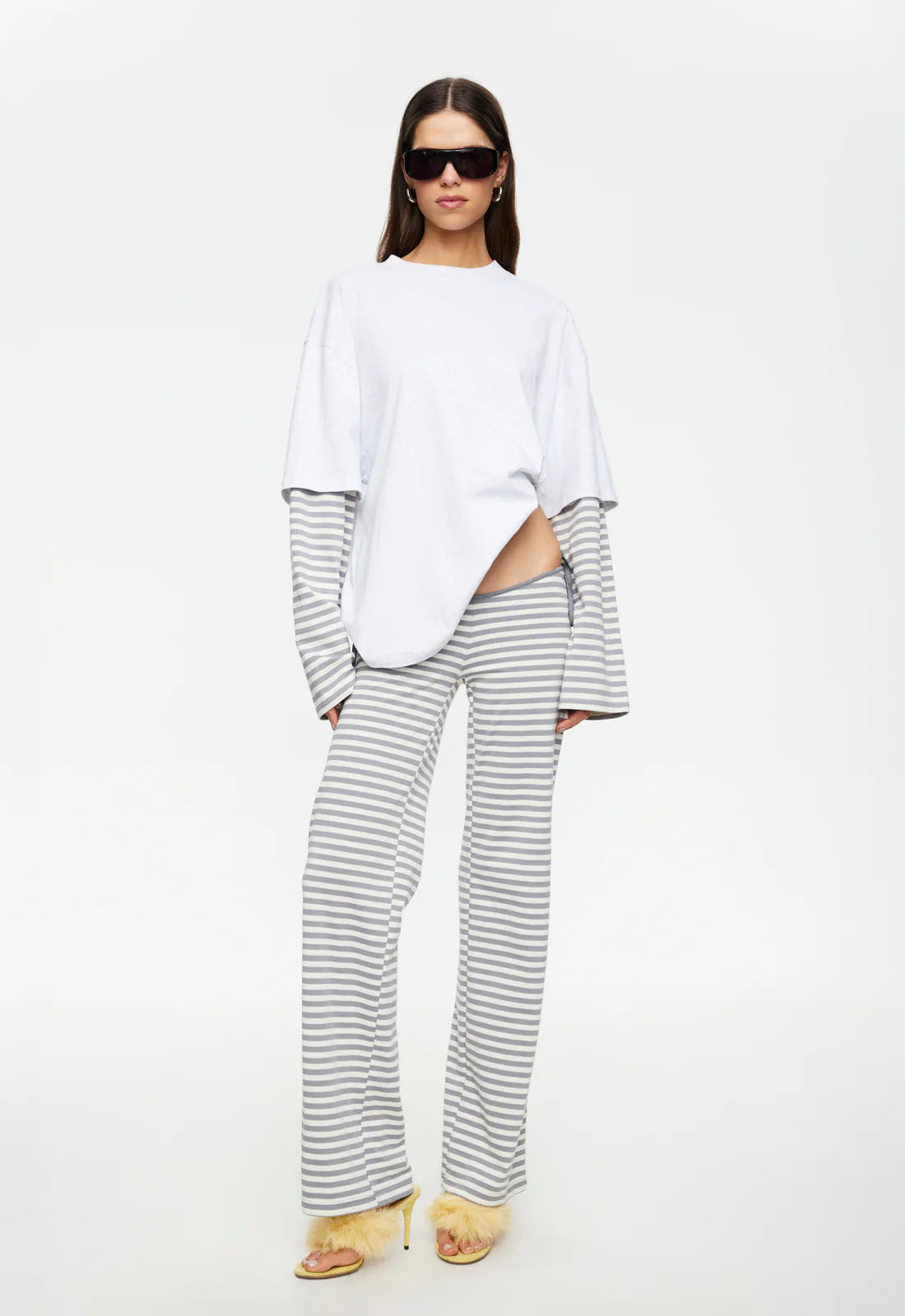 Bottega Shirt White Ash Stripe