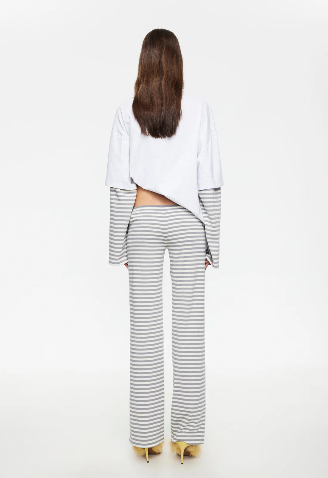Bottega Shirt White Ash Stripe