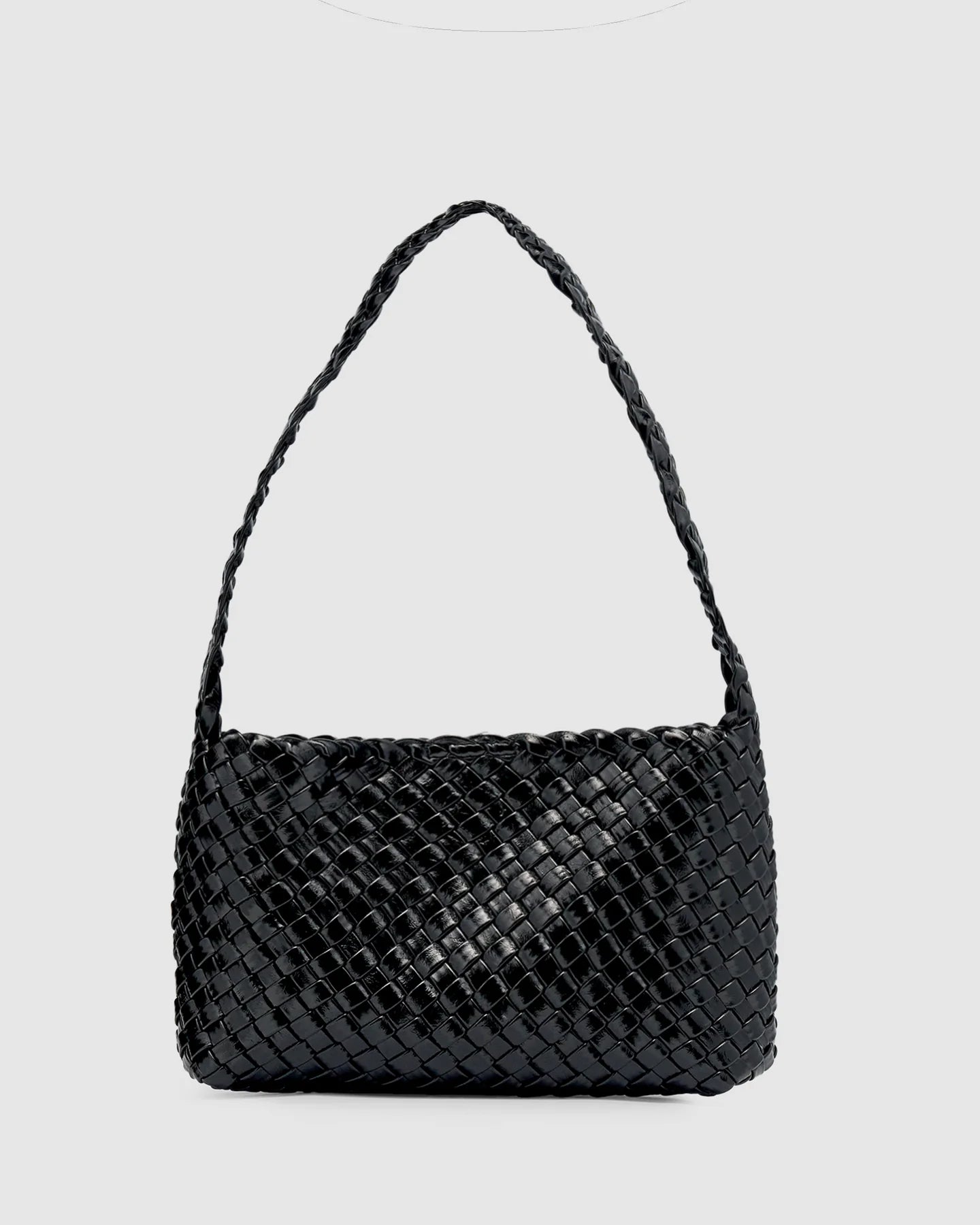 Luca Large Woven Bag Black