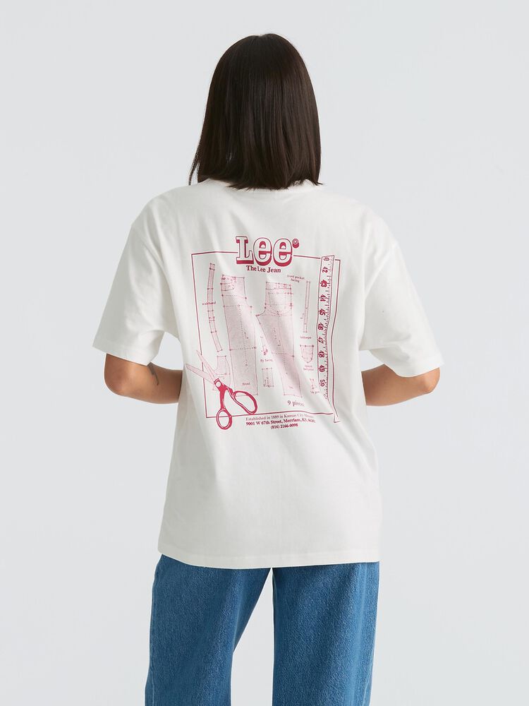 Pattern Room Baggy Tee White