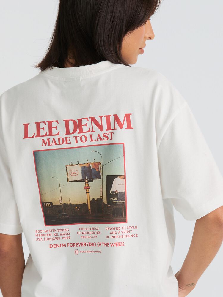 Billboard White Baggy Tee