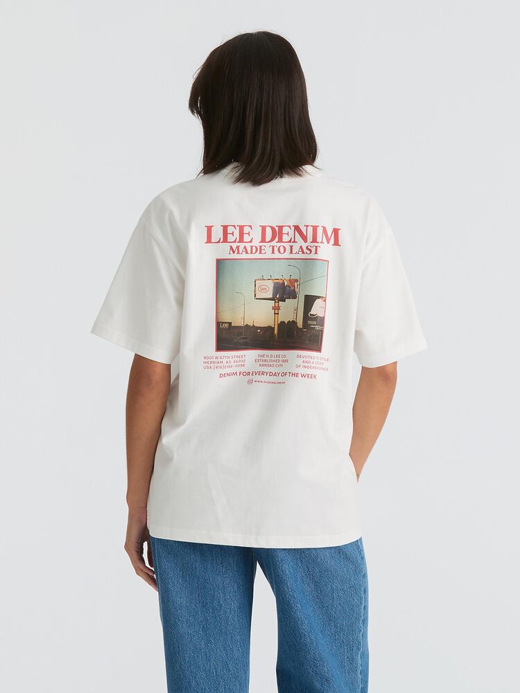Billboard White Baggy Tee