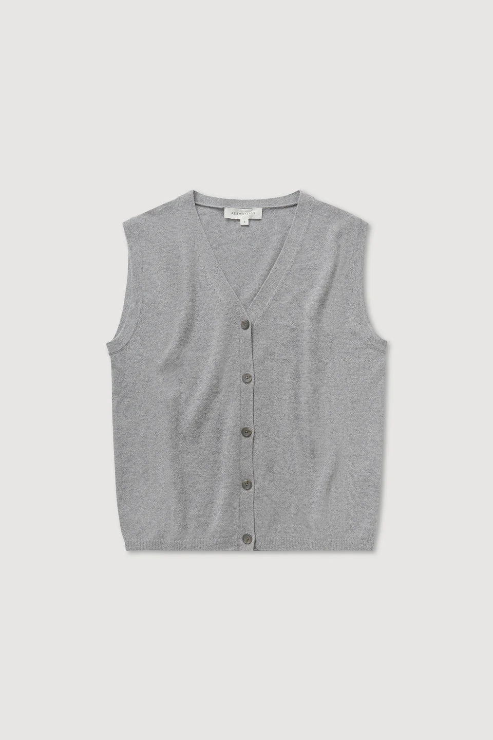 Lara Cashmere Knit Tank Grey