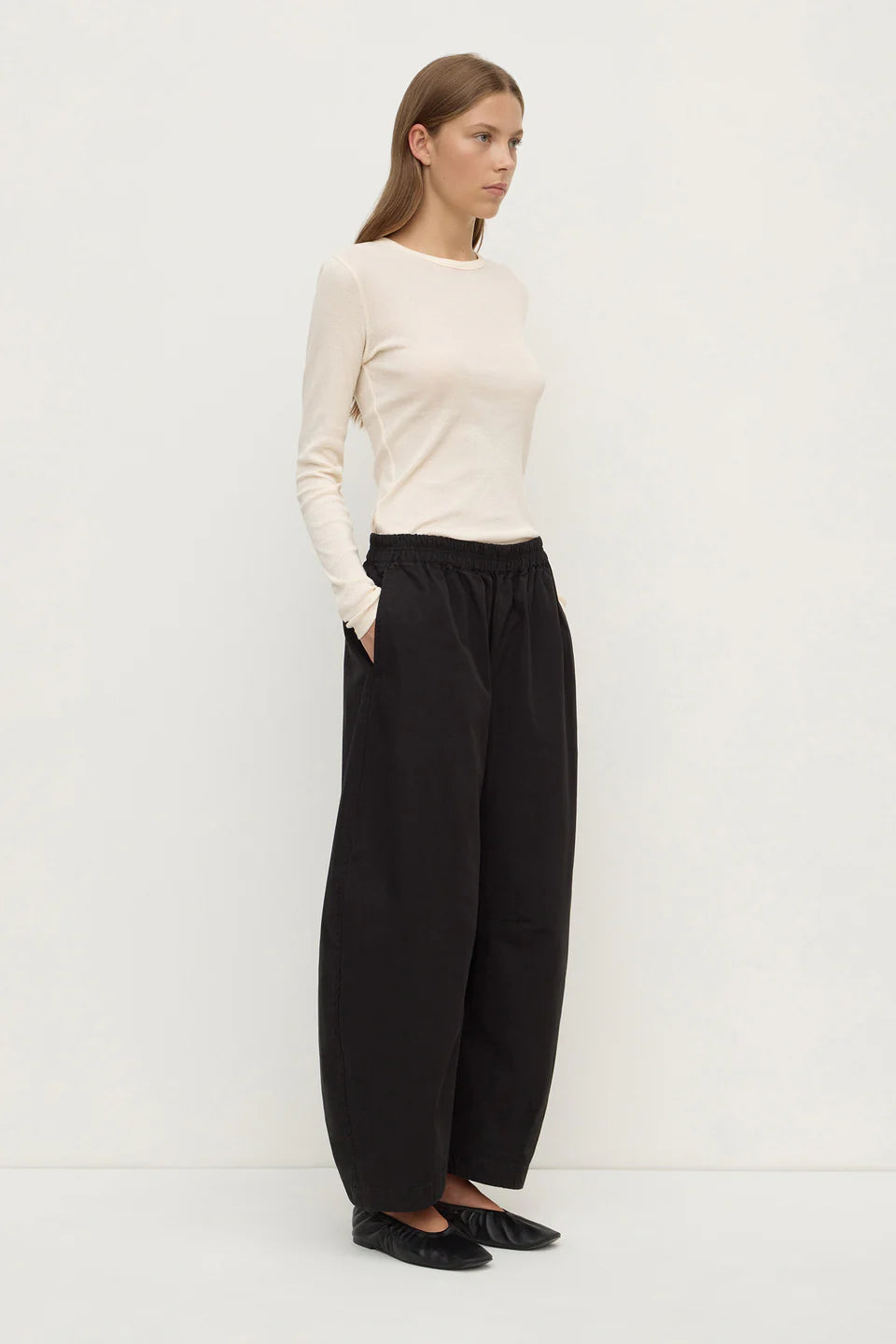 Lola Barrel Pant Black