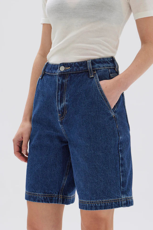 Longline Denim Short Heritage Blue