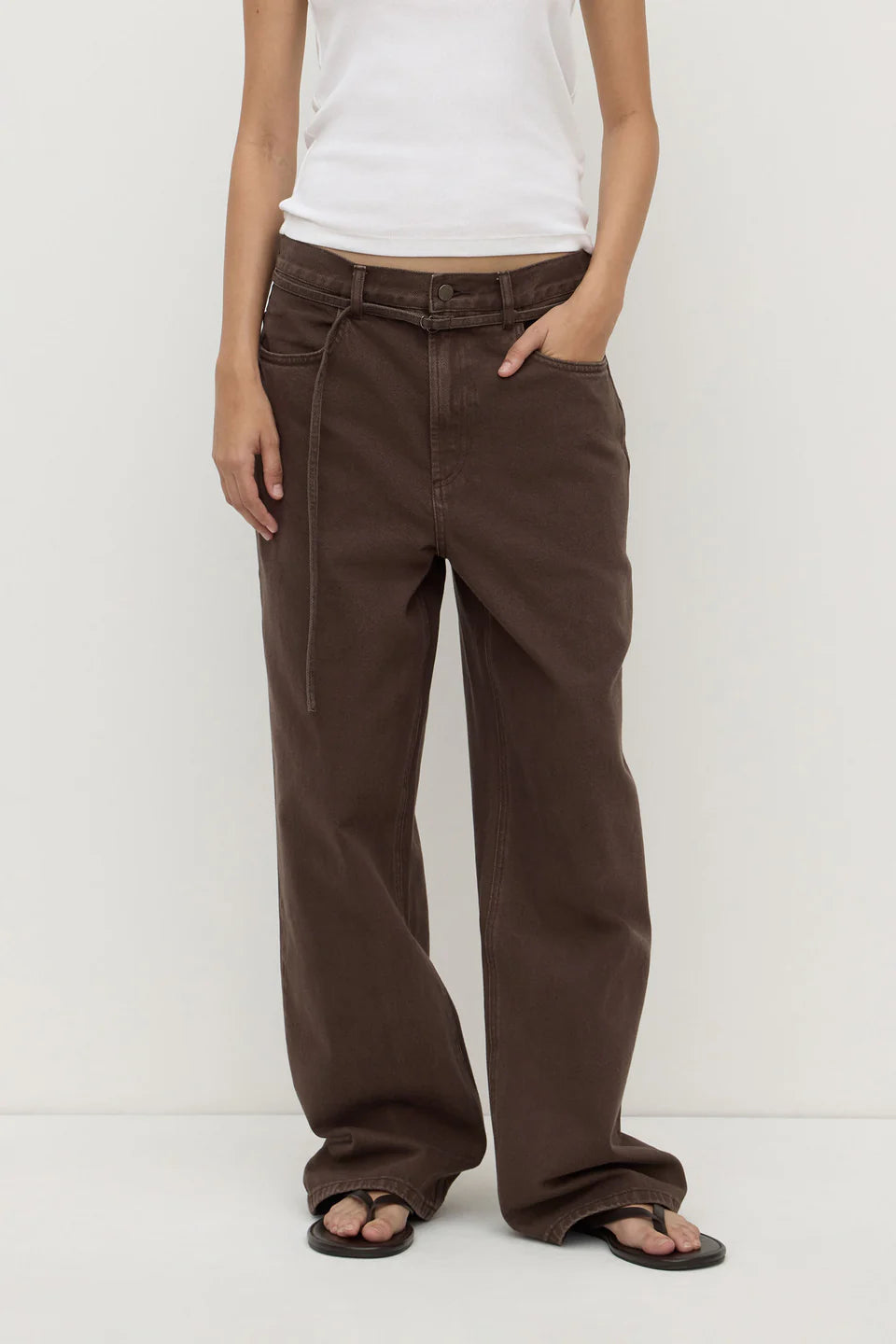 Loose Fit Jean Ganache